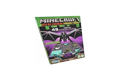 Ravensburger - Jeux de logique magnétique - Thinkfun - Minecraft - 40 défis - 1 Joueur à partir de 8 Ans - Version Voyage - 76419 - Version française
