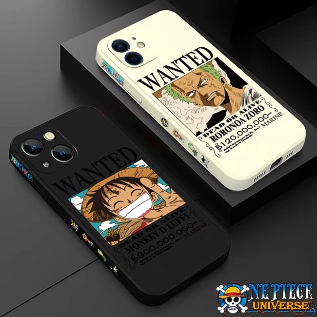 Wanted Zoro And Luffy Phone Cases Silicone TPU - Official One Piece Merch Collection 2024 - One Piece Universe Store