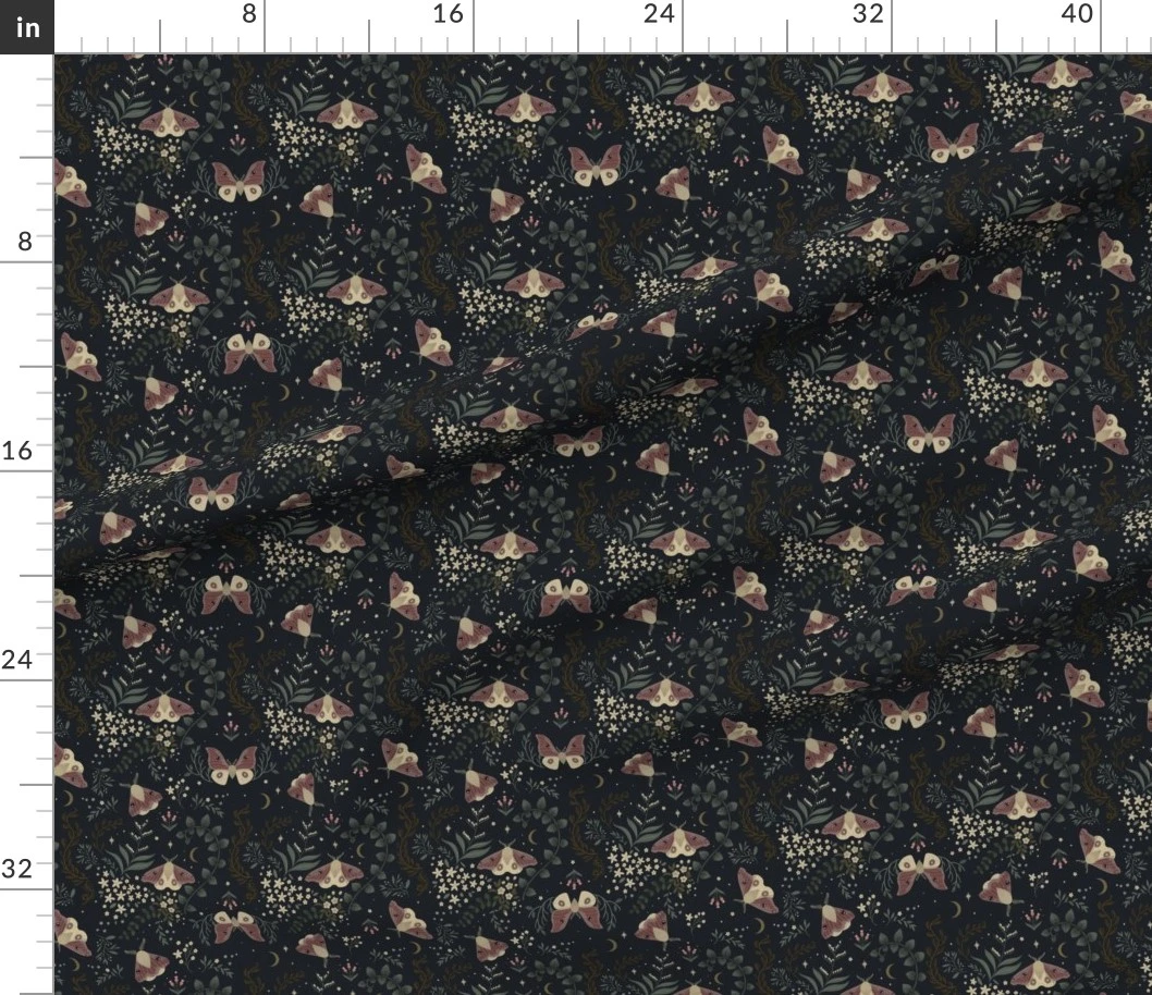 Fabric in Mystic Moth Multi Directional