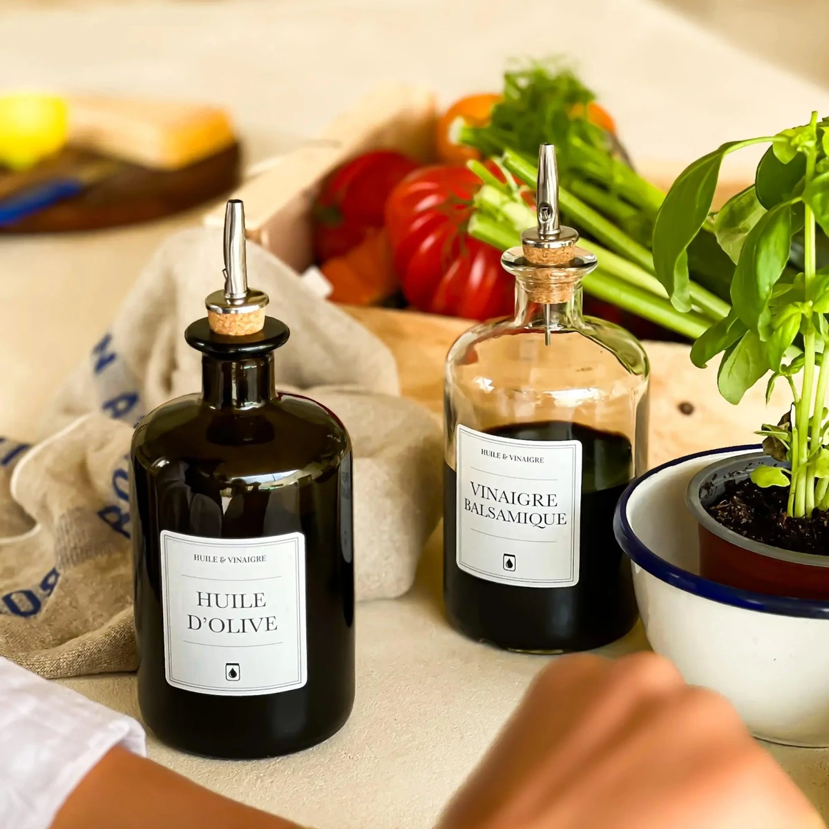 Pack Duo bouteilles huile et vinaigre Robert 50 cL