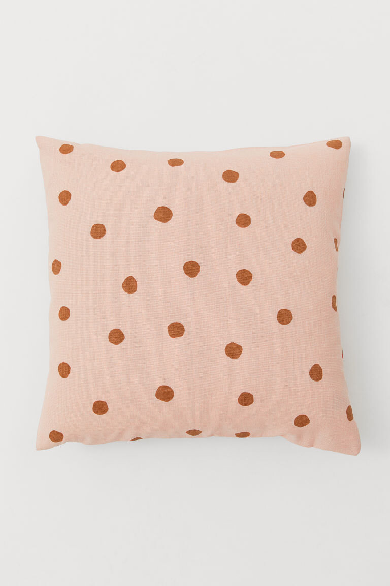Housse de coussin à pois