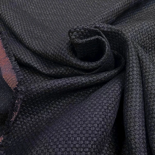 TWEED CANEVAS POLYCOTON MI SAISON NAVY PRESQUE NOIR