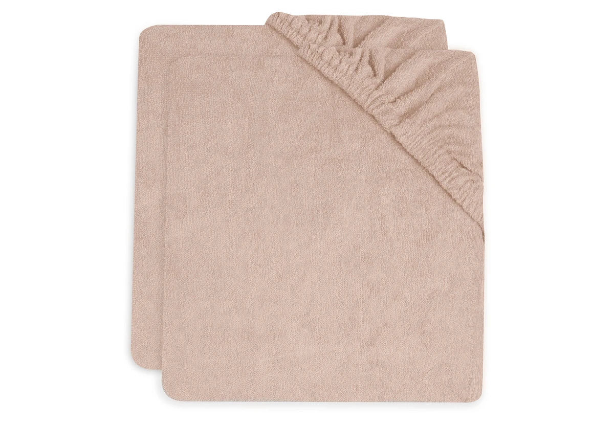 Jollein Lot de 2 housses pour matelas à langer - Rose sauvage