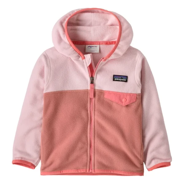 Patagonia - Veste Polaire Micro D Snap-T Fibres Recyclées Bébé - Rose | Smallable