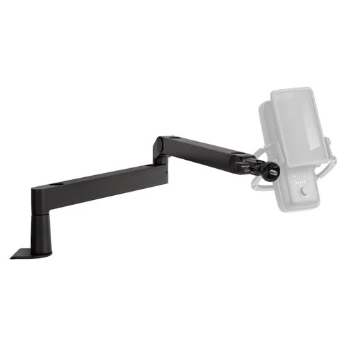Elgato Wave Mic Arm LP - Perche de micro haut de gamme compacte avec passe-câbles, pince pour bureau, fixation polyvalente, entièrement réglable, idéale pour podcasts, streaming, jeux, télétravail