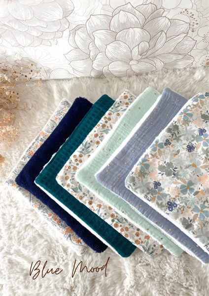 Mini serviette visage en carré lavable bambou zéro déchet