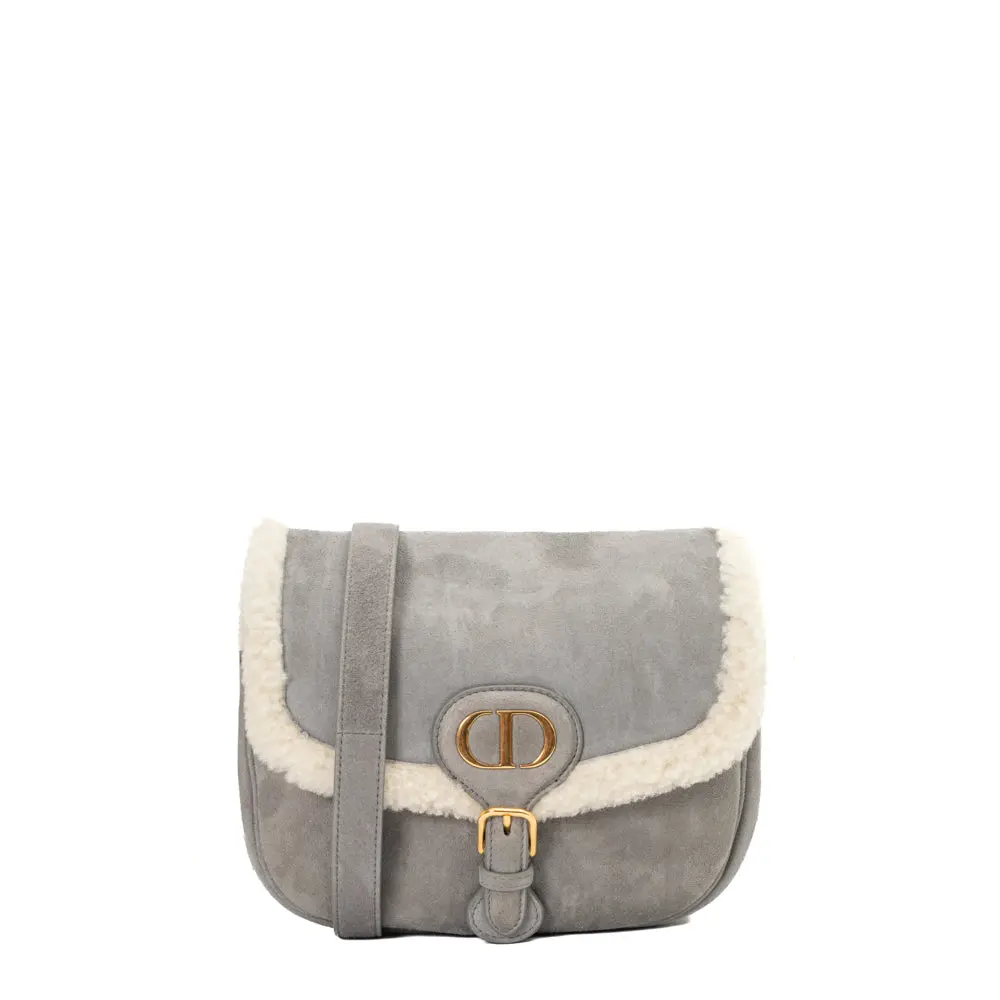 Sac Dior Bobby Medium Edition Limitée en daim gris