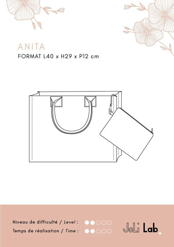 Cabas Anita - Patron Couture PDF ou Pochette