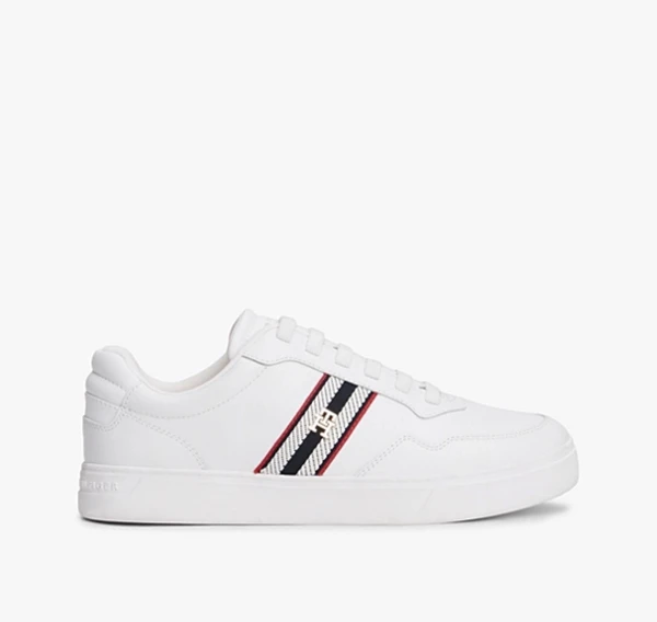 — tommy hilfiger, baskets cuir à détails (38)