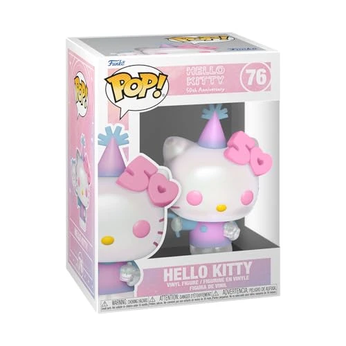 Funko Pop! Sanrio: Hello Kitty 50th - Hello Kitty with Balloons - Figurine en Vinyle à Collectionner - Idée de Cadeau - Produits Officiels - Jouets pour Les Enfants et Adultes - Anime Fans