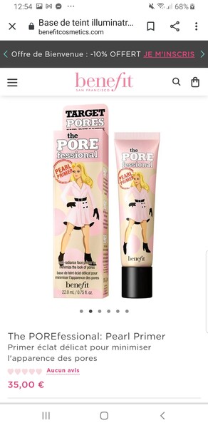 Base de teint illuminatrice The POREfessional: Pearl Primer | Benefit Cosmetics