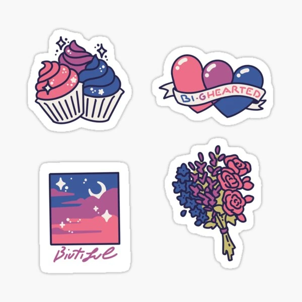 Mèmes bisexuels - feuille d'autocollants | Sticker