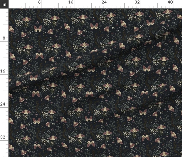Fabric in Mystic Moth Multi Directional