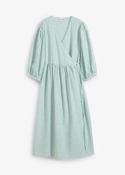 Robe portefeuille en matière texturée