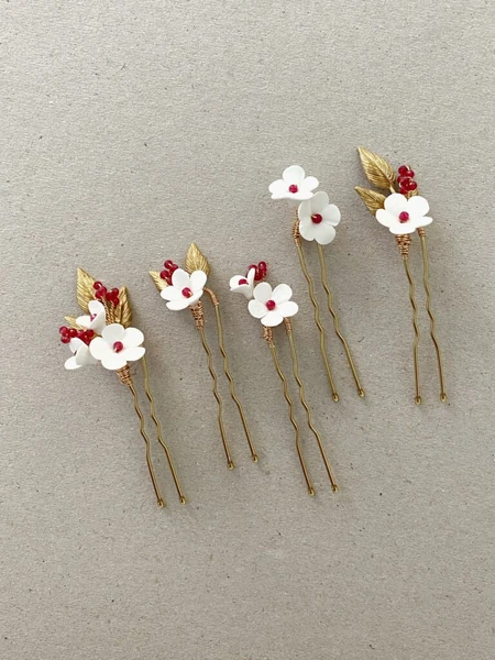 Horquillas de flores para novia - Tolula
