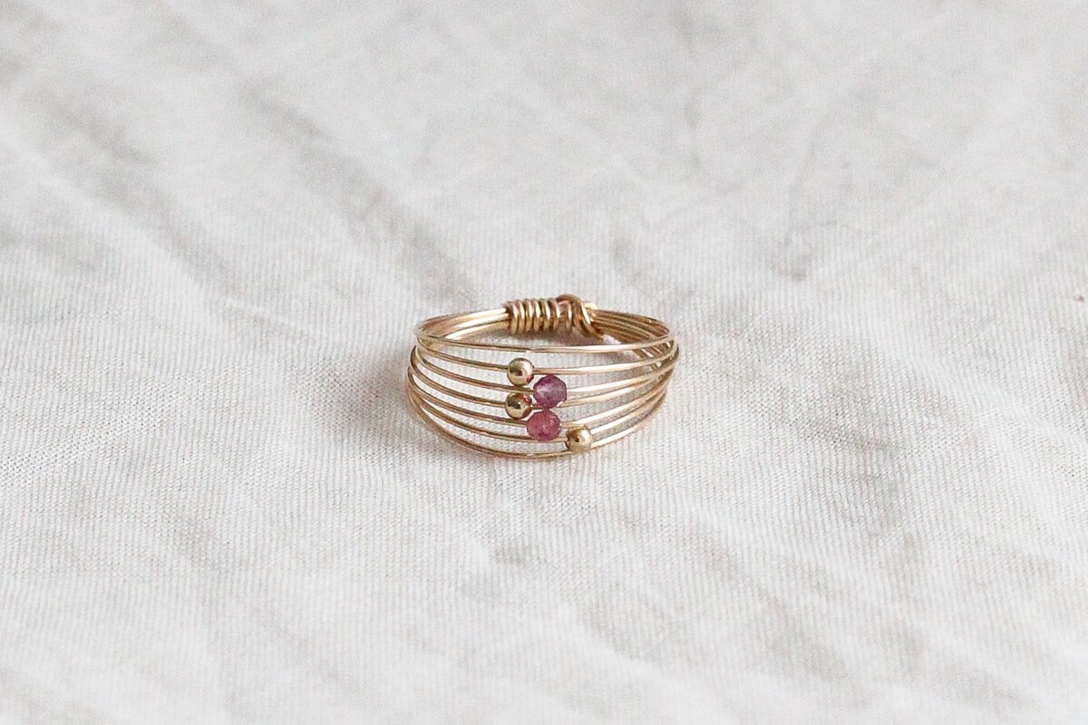 Bague Wire // Pink Tourmaline