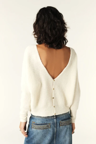 Pull En Maille Elsa Ecru // ba&sh BE