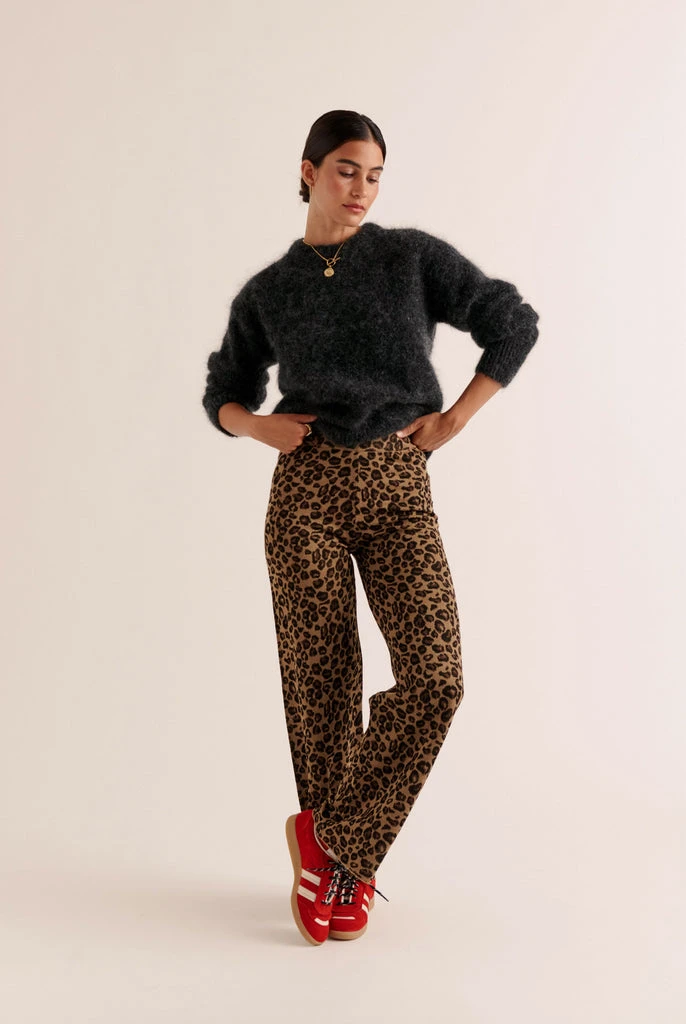 Pantalon Piana léopard irisé