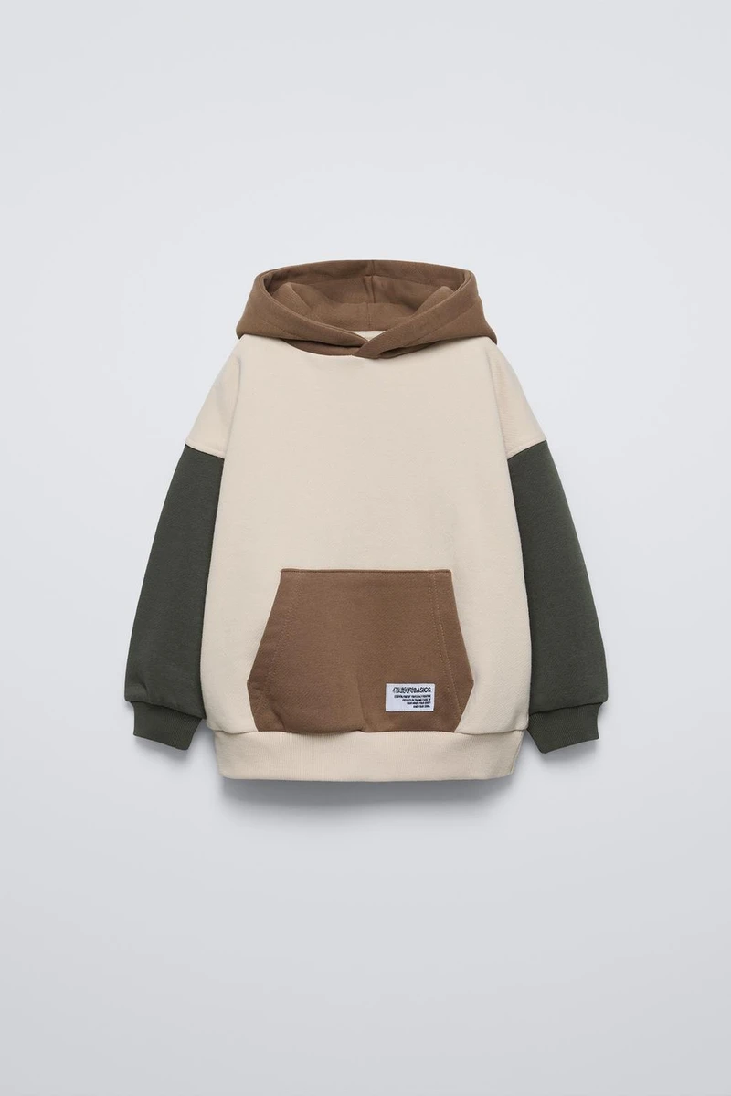 SWEAT À CAPUCHE COLOR BLOCK