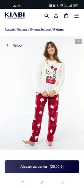 Pyjama hello kitty 1