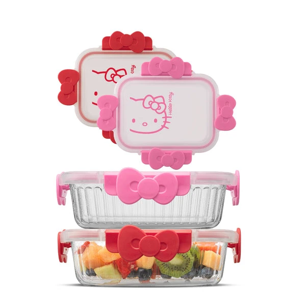 Hello Kitty Fluted Food Storage Containers (Set of 2)