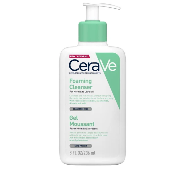 CeraVe Gel Nettoyant Moussant 236 ml - Farmaline