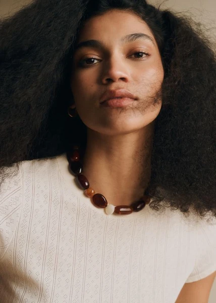 Collier Morgane - Brun Multi