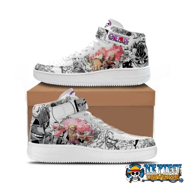 Doflamingo One Piece High Top Air Force Shoes Custom Shoes - One Piece Universe - The Best Store for One Piece Merchandise