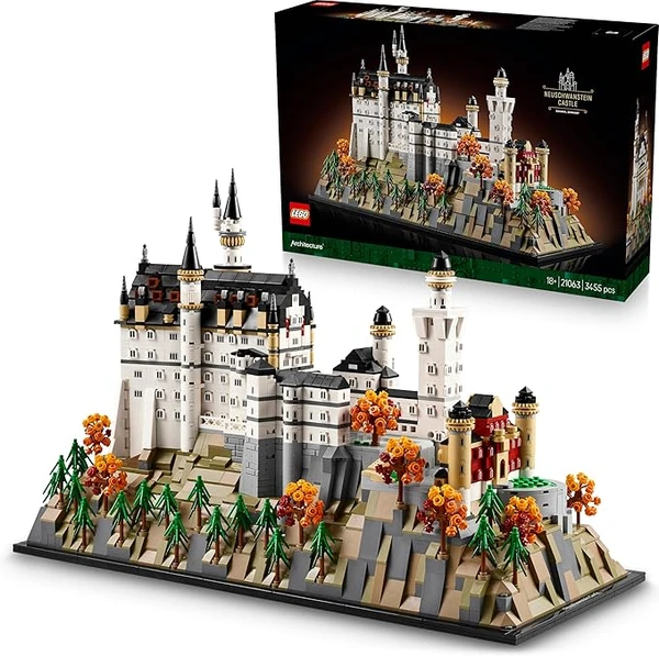 Lego Château de Neuschwanstein 21063 – Château de Neuschwanstein Lego Architecture Set avec carrelage imprimé, août 2025