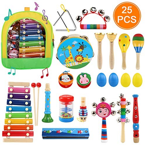 Ballery Instruments de Musique pour Enfants, 25 pièces Instruments