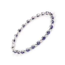 Sapphire Bracelet 8ctw in 9ct White Gold