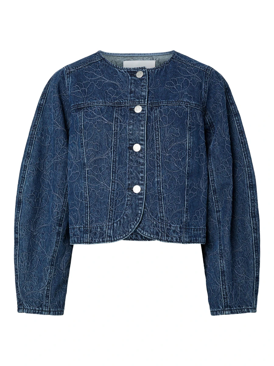 YASALIA - BRODERIE VESTE EN JEAN