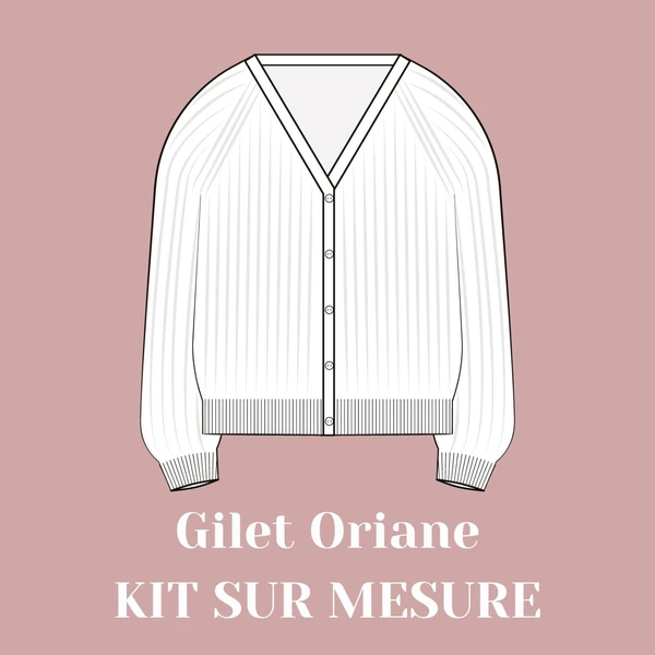 Kit Crochet - Gilet Oriane