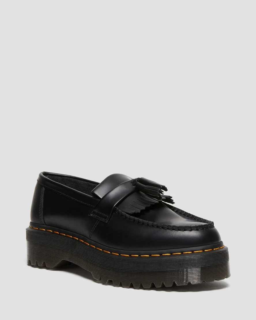 DR MARTENS Mocassins plateformes Quad Adrian en cuir &agrave; pampilles