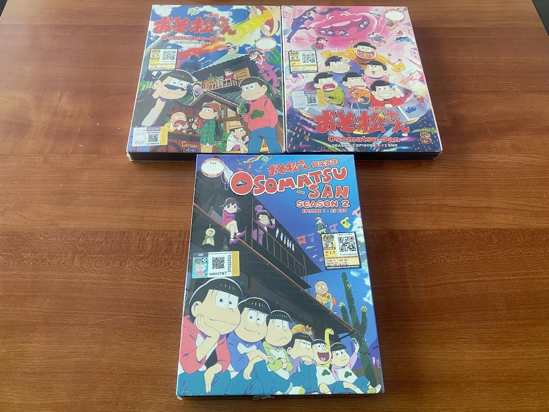 DVD Anime Osomatsu-san Season 1+2(1-50End) Box Set English Subtitle and All Region-Express Shipping