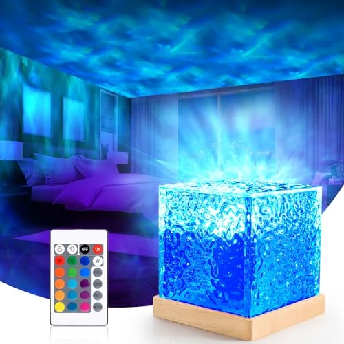 SUPPOU Aurore Projecteur Ciel Etoile,Vague Océanique Projecteur Galaxie,Lampe Projecteur Aurore,Decoration Chambre,Avec Télécommande,Lampe pour Chambre,Projecteur de PlafondCadeau Ado Fille Adulte