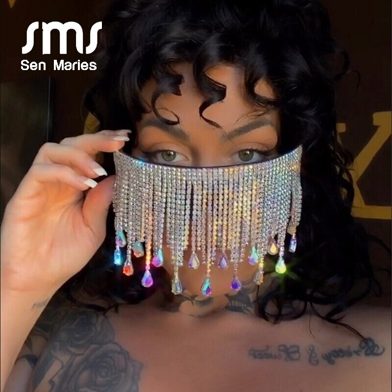 Lunettes de soleil luxueuses en diamant cristal pour femme, verre de protection pour les yeux très tendance, style steampunk et masque, surdimensionnées