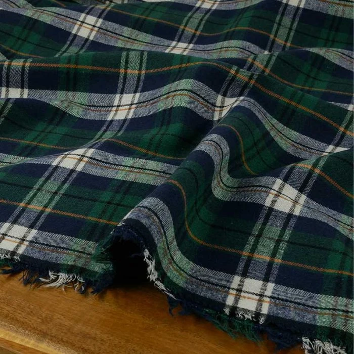 Flanelle à Motif Tartan - Vert Foncé | Élégance et Confort Traditionnel