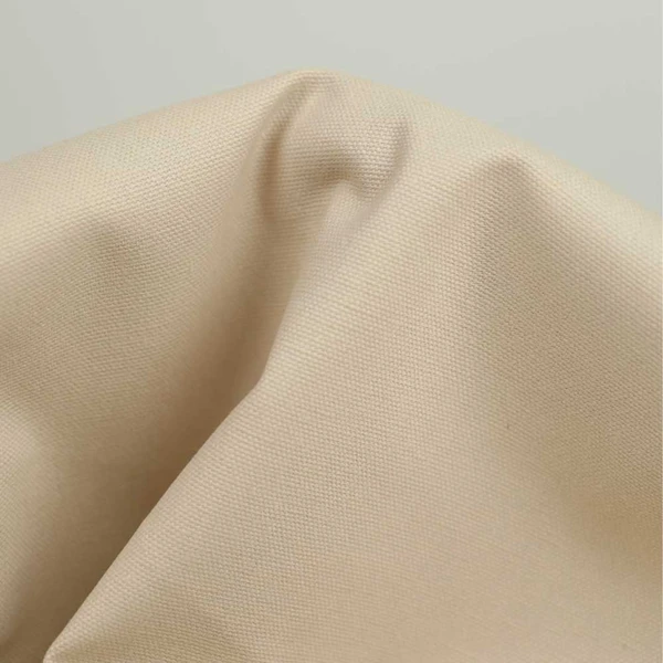 Tissu toile de coton uni - beige |Tissu pour couture d'habits ou accessoires