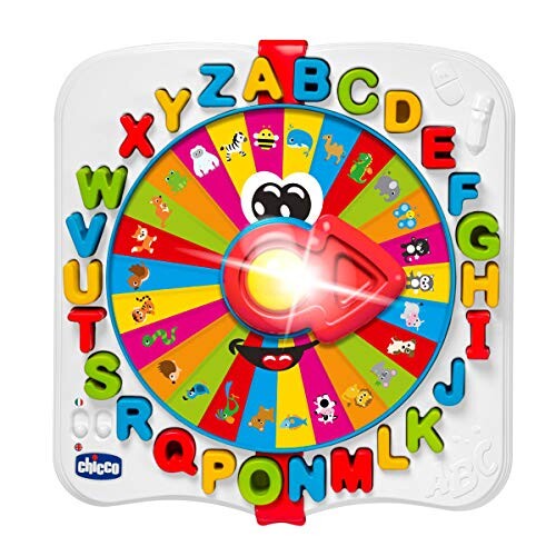 Chicco Baby Prof Jouet Bilingue de l'Alphabet avec Lumières et Sons (Bilingue Espagnol / Anglais)