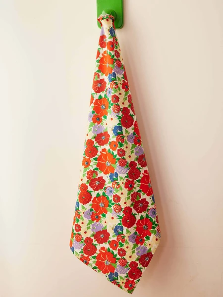 Spring flower tea towel - Lucas du Tertre
