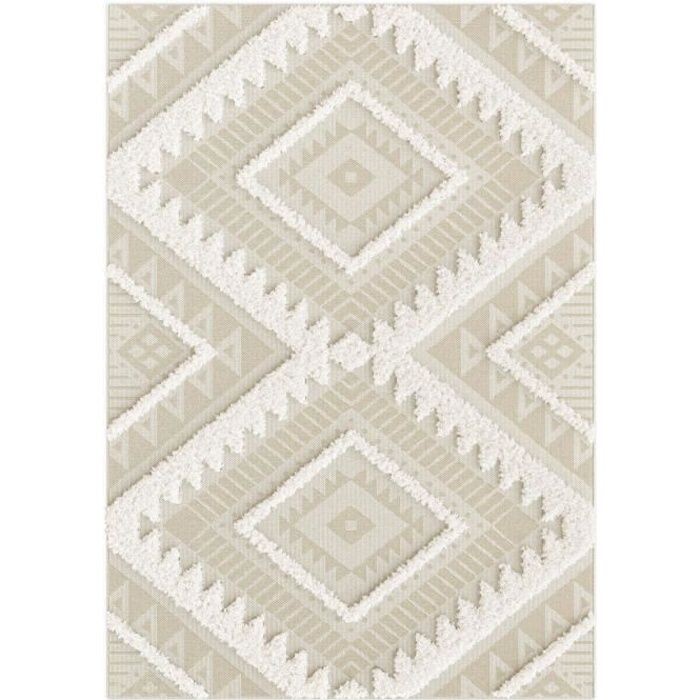 Tapis en relief géométrique - Salvador - Losanges 