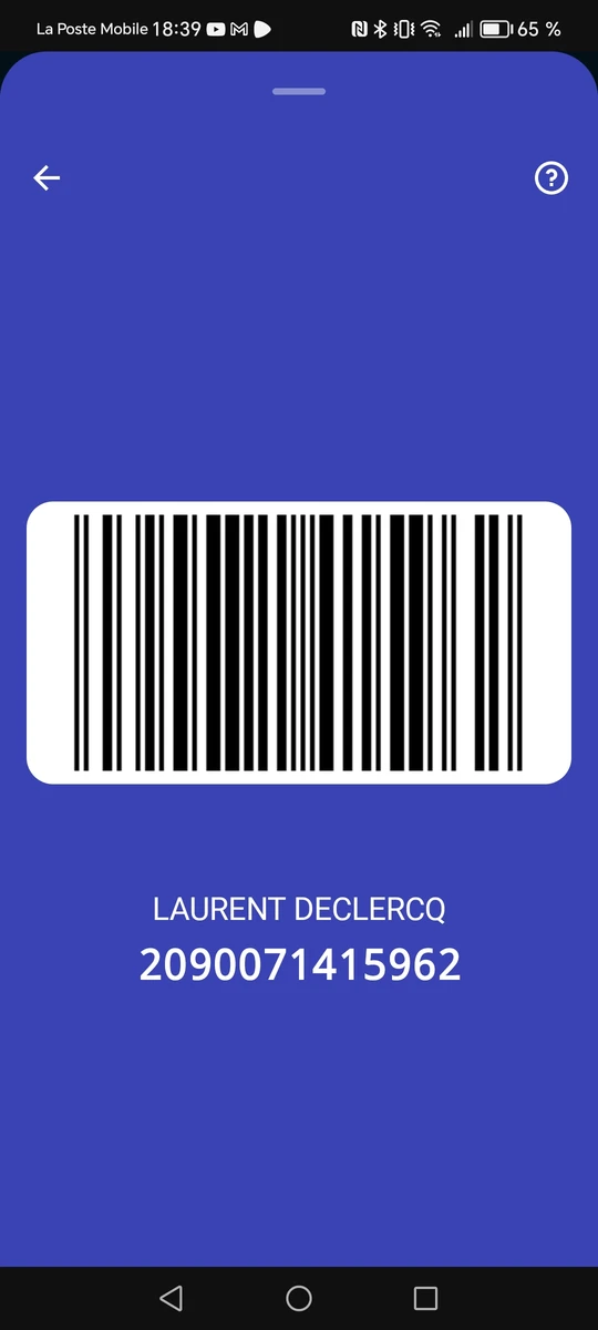 Ma carte 😁