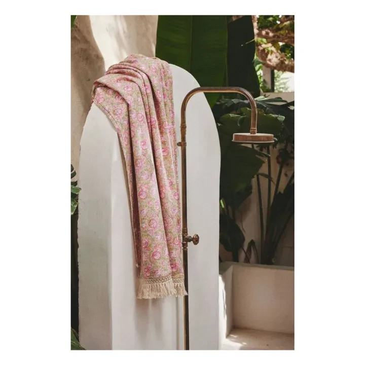 Louise Misha - Serviette de plage Lana en coton bio - Jaune | Smallable