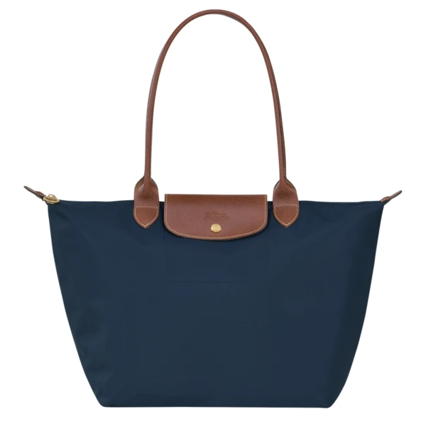 Sac cabas L Le Pliage Original Toile recyclée - Marine | Longchamp FR