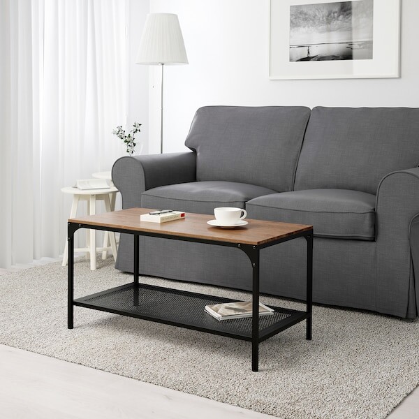 FJÄLLBO Table basse - noir 90x46 cm