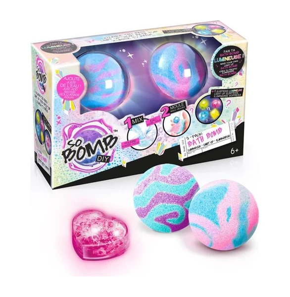 SO BOMB Bombe de bain lumineuse Pack de 2