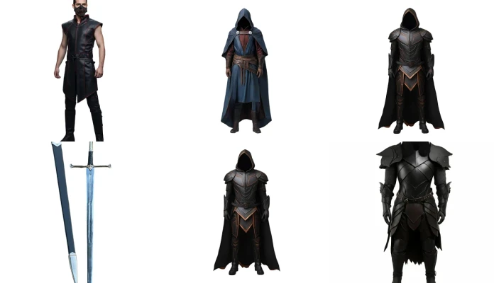 Leather Warrior Armor and cloak Suit - Creed Leather