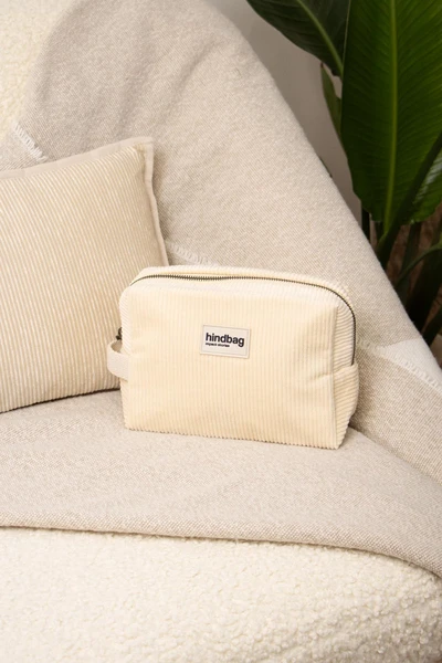 Trousse de toilette Léon en Velours Côtelé Bio