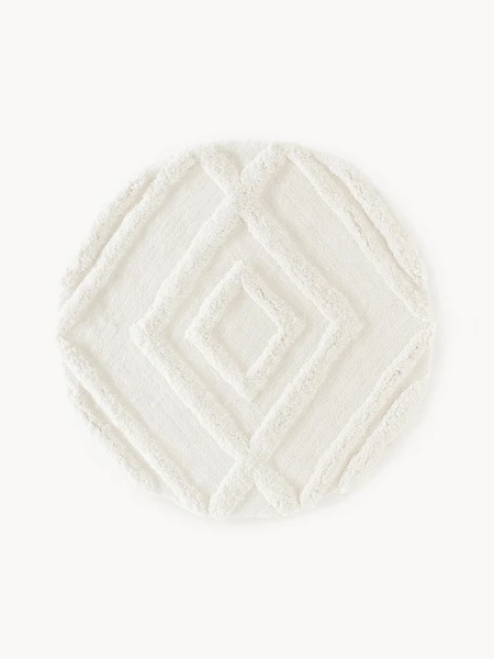 Tapis rond shaggy texturé Magda